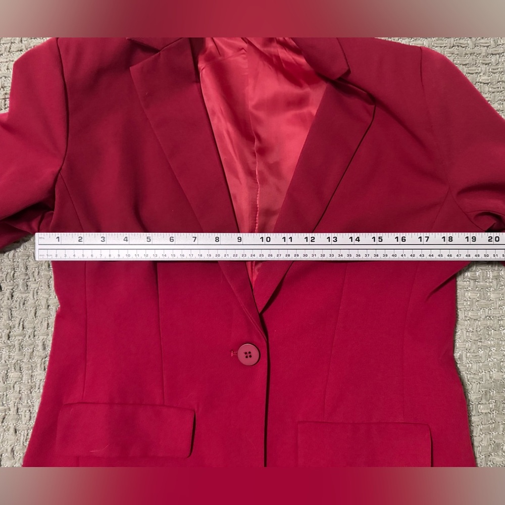 Women's Red Blazer - Large - Picture 5 of 10